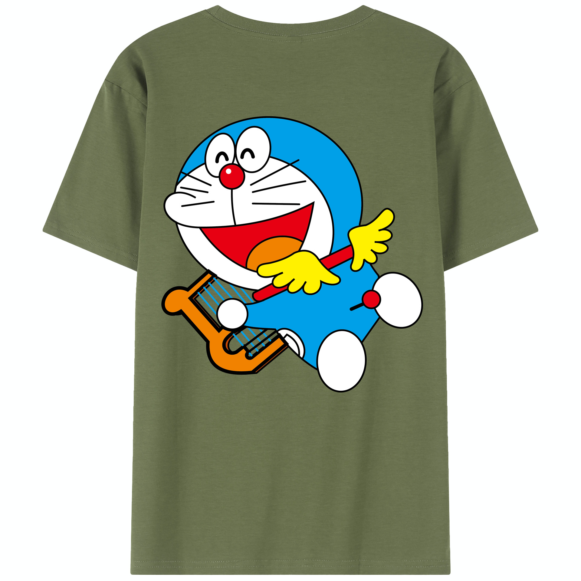 （画像用） ドラえもん Doraemon 綿100％半袖Tシャツ（背面プリント）